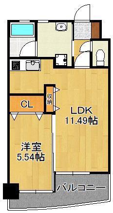 サンシャインII(1LDK/8階)の間取り写真