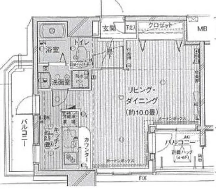 プレール天王洲アイル弐番館 5階階 間取り