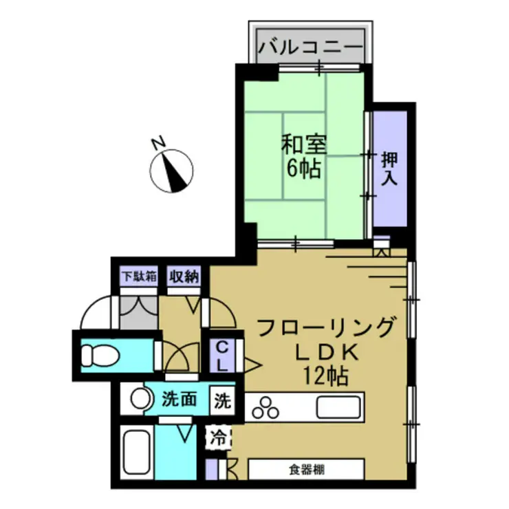 東池袋ハイツ壱番館 4階階 間取り