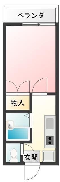 メゾネット泉(1K/3階)の間取り写真