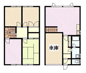木下ハウス(4LDK/1階)の間取り写真