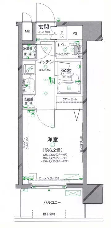 パレステュディオ渋谷WEST 7階階 間取り