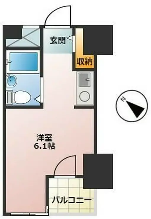 ワコーレアルス日本橋 3階階 間取り