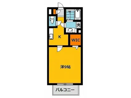 エスペランサ(1K/1階)の間取り写真