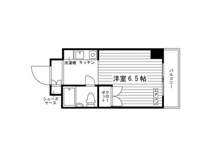 アールグレー中神(1K/3階)の間取り写真