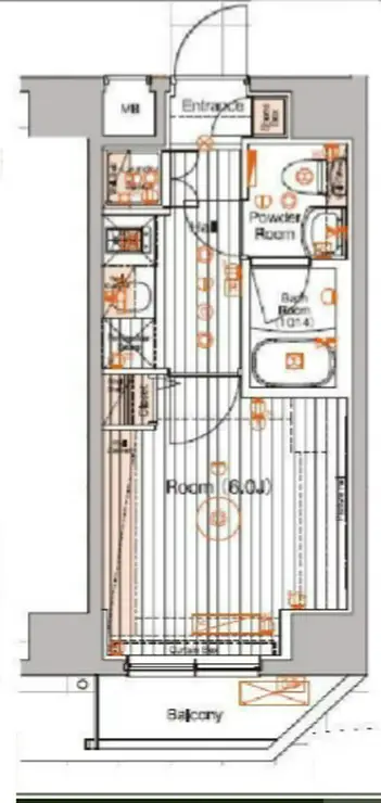 ブライズ蒲田WEST 1階階 間取り