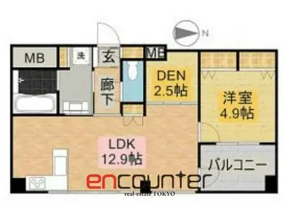 KEN・GRACE練馬(1SLDK/4階)の間取り写真