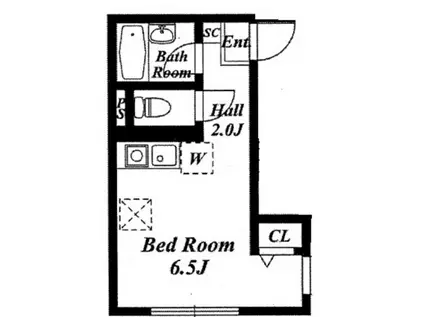 ファーストホーム森下(ワンルーム/3階)の間取り写真
