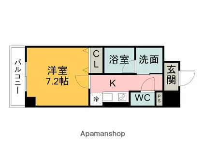 ロイヤルアベリア刈谷駅前(1K/5階)の間取り写真