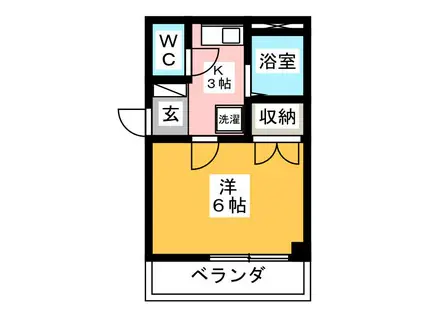 アーバンハイム広江(1K/4階)の間取り写真