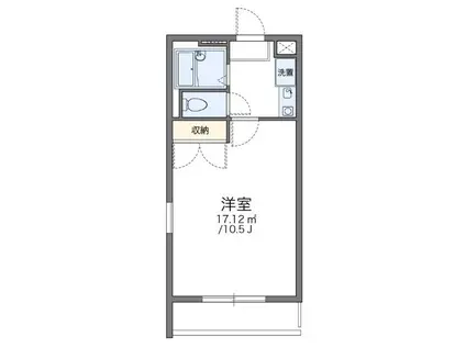 レオパレス源(1K/3階)の間取り写真