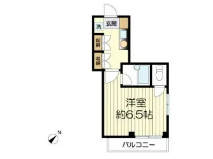 リバーストーンビル(1K/2階)の間取り写真