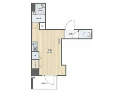 ダイヤハイツ千駄木(ワンルーム/2階)の間取り写真