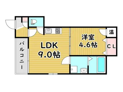 F ASECIA LYNX(1LDK/3階)の間取り写真