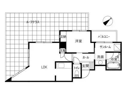 MADRID(1LDK/4階)の間取り写真