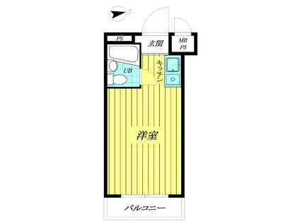 中村橋ダイカンプラザ(ワンルーム/3階)の間取り写真