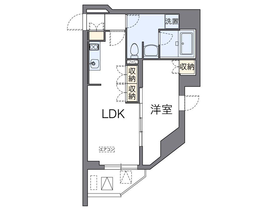 LOVIE文京音羽(1LDK/8階)の間取り写真