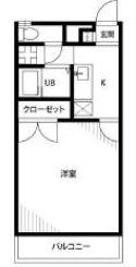 アンプルール フェール ライム(1K/3階)の間取り写真