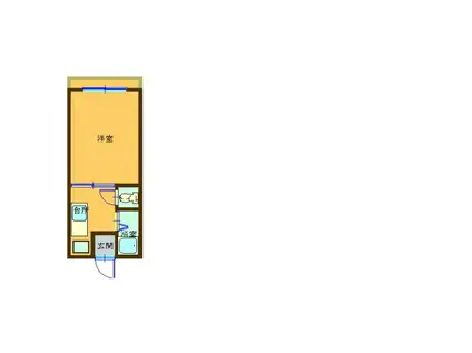 VISTA久世(1K/4階)の間取り写真