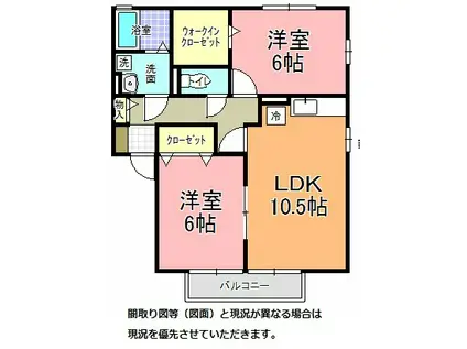 コージーコートM(2LDK/1階)の間取り写真