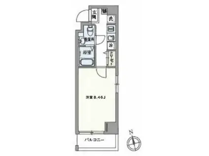 GRANPASEO高円寺南(1K/4階)の間取り写真