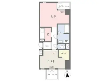 ACER(1LDK/3階)の間取り写真