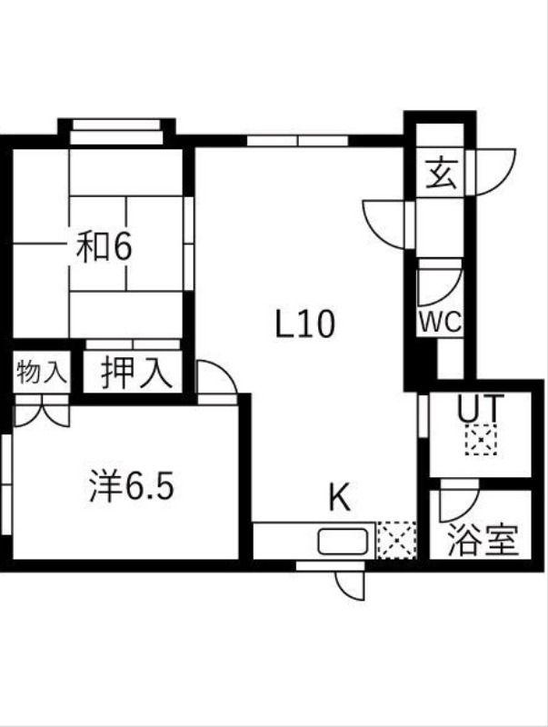 ボヌール35(2LDK/3階)の間取り写真