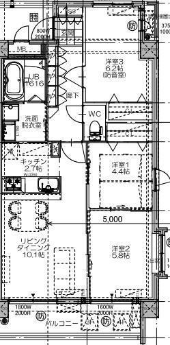 アーベイン永楽(3LDK/2階)の間取り写真