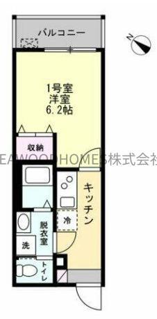 FELICE野島公園(1K/1階)の間取り写真