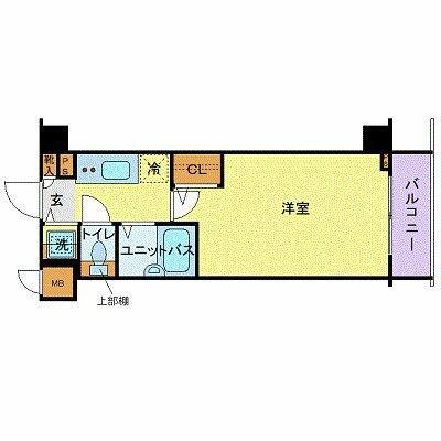 フェニックス新横浜エオール(1K/6階)の間取り写真