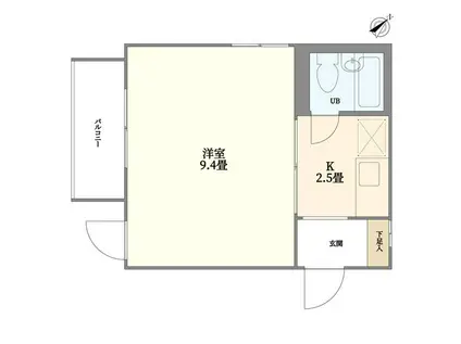 楓タウンハウス(1K/3階)の間取り写真