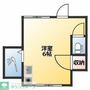 第一末廣ビル(ワンルーム/4階)の間取り写真
