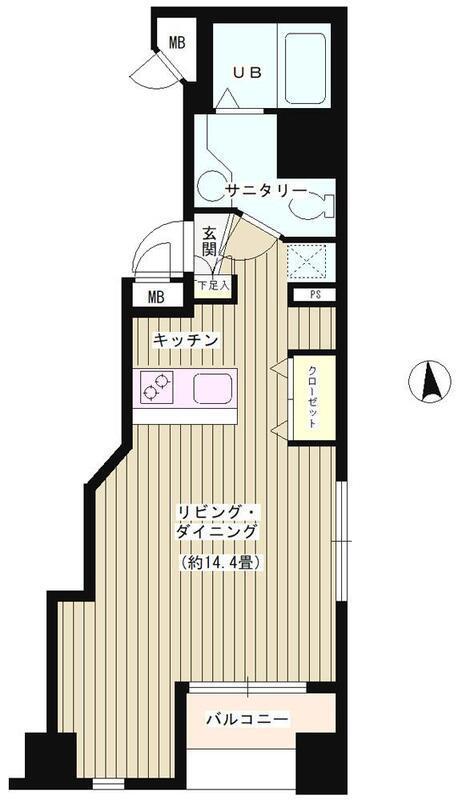 K S麹町 ケーズ麹町(ワンルーム/8階)の間取り写真