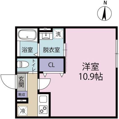 茅ヶ崎市元町アパート(1K/1階)の間取り写真
