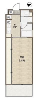 メゾンブランシェ(1K/1階)の間取り写真