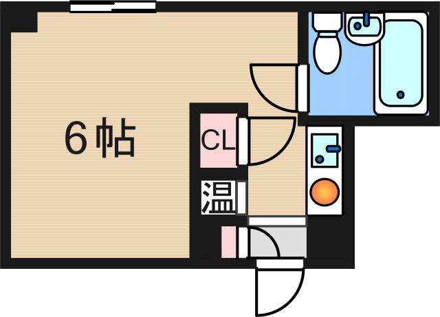 ビバリーヒルズ花園南(ワンルーム/3階)の間取り写真