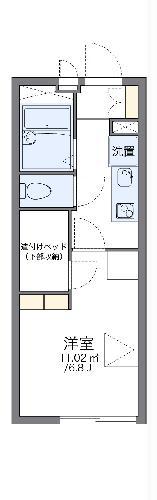 レオパレスグランアメニティ(1K/3階)の間取り写真
