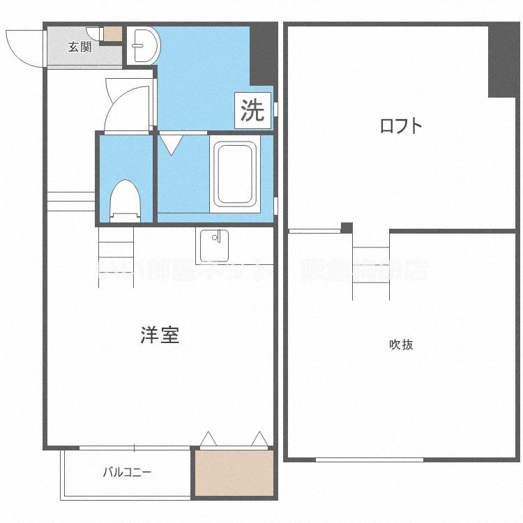 FOR REALIZE友井(ワンルーム/1階)の間取り写真