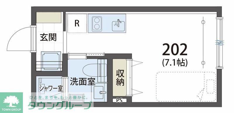 SIESTAVILLA田無TREAKBOKS(ワンルーム/2階)の間取り写真