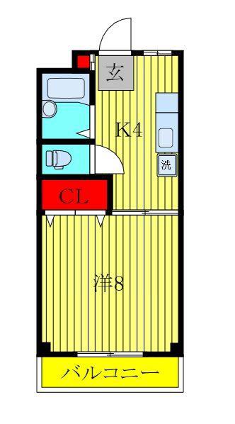 T&Tビル(1K/3階)の間取り写真