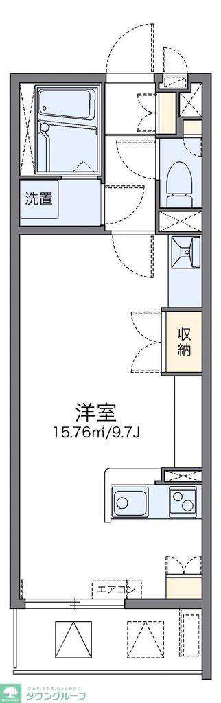 レオネクストフィオーレ(ワンルーム/2階)の間取り写真