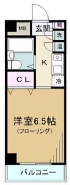 クレアパーク野方(ワンルーム/2階)の間取り写真