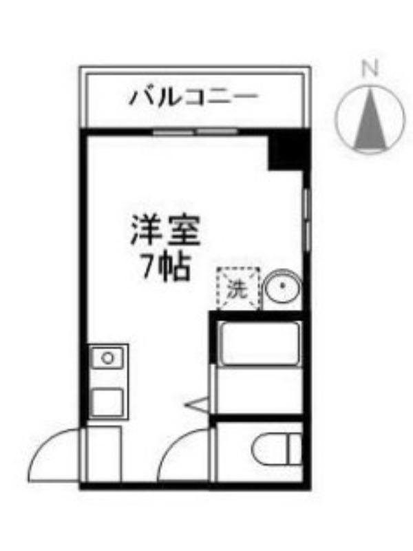 S・Kビル(ワンルーム/1階)の間取り写真