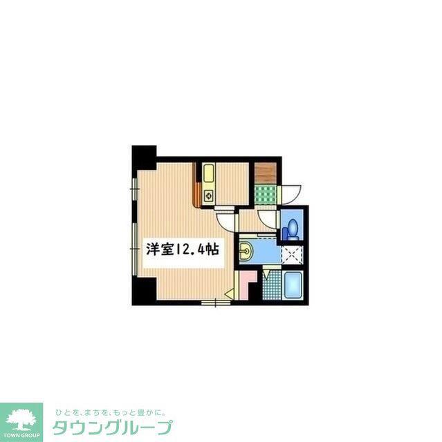 ミルフィーユ(1K/4階)の間取り写真