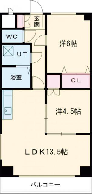 ラ・フレーズ(2LDK/2階)の間取り写真