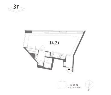 GROVE(ワンルーム/3階)の間取り写真