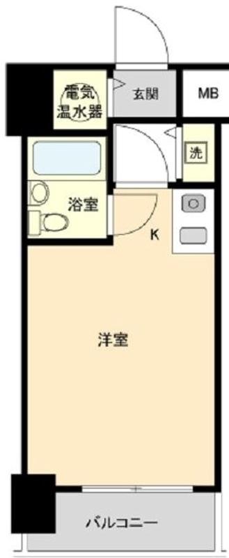 ハイネス要町(ワンルーム/9階)の間取り写真
