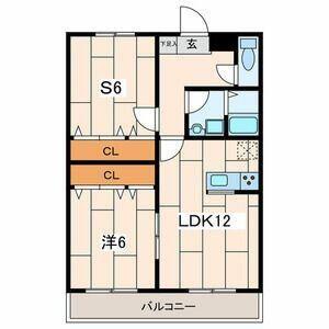 ニューグランデュール(1SLDK/2階)の間取り写真
