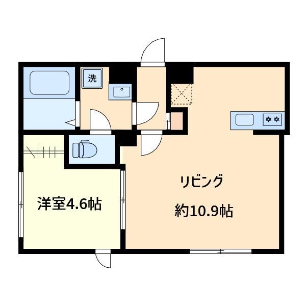 LUONTHILLS ルオントヒルズ(1LDK/1階)の間取り写真