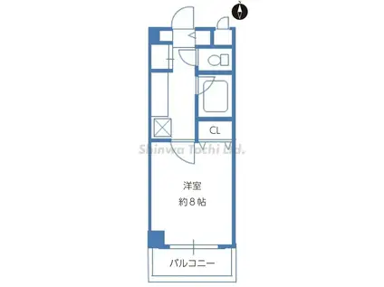 コンシェール信和(1K/2階)の間取り写真